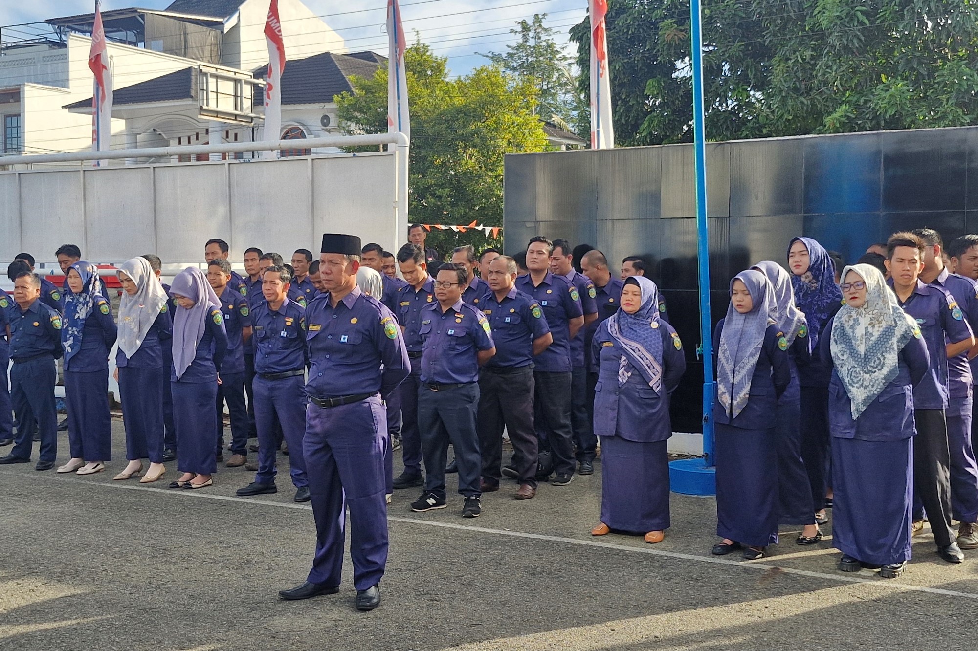 Perumda Tirta Hidayah Gelar Apel Gabungan dan Pelepasan Purna Tugas Karyawan